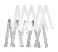 Hohopeti Autocollants pour Ongles en Dentelle Noir et Blanc Boîte 1 Lot Stickers Nail Art Décoratifs DIY Accessoires Manucure Femme Motifs Fleur et Étoiles Usage Professionnel et