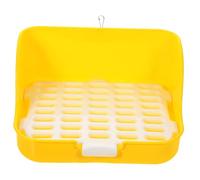 Hohopeti Bac à Litière pour Lapin Compact et Toilette pour Petits Animaux Anti-Fuite Pratique pour Apprentissage Intérieur