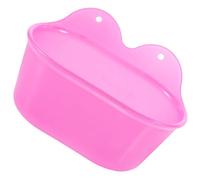 Hohopeti Bac De Bain Réutilisable en Plastique pour Perroquets, Bac Ovale Violet Rouge, Accessoire De Bain pour Petits Perroquets Et Oiseaux Domestiques