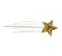 Hohopeti Baguette Magique Étoile en Bois Doré pour Garçon et Filles, Taille Unique, Accessoire Décoratif Lumineux, Fée pour Fête D’Anniversaire et Spectacle Scénique,