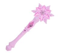 Hohopeti Baguette Magique Lumineuse Flocon de Neige LED Rose pour Garçon et Filles - Accessoire Déguisement Princesse pour Fêtes D’Anniversaire, Halloween et Jeux de Rôle - Léger