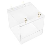 Hohopeti Bain pour Oiseaux Petit Modèle Suspendu Bac Multifonction pour Perroquets Cockatiels et Petits Oiseaux Épais pour Cage Intérieure