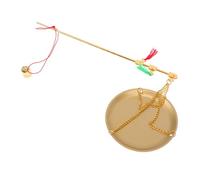 Hohopeti Balance de Médecine Chinoise Cuivre avec Plateau Rond Portable Résistante et Décorative pour Pesée Précise des Plantes et Usage Cuisine