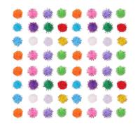 Hohopeti Balles à Pompons pour Chats 3 CM Lot de 300 Pièces Jouets Interactifs Anti-Stress en Peluche Colorée Assortiment pour Jeu D’Intérieur et Stimulation Active des Chatons