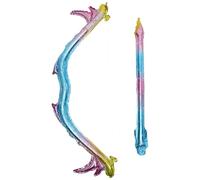 Hohopeti Ballon Arc à Flèches en Aluminium Holographique Rose Accessoire Cosplay Cupidon pour Fête Décoration Anniversaire Ballon Géant Décoratif pour Mur Porte Plafond