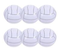 Hohopeti Ballons de Plage Gonflables en PVC 6 Pièces pour Jeux Aquatiques et Piscine, Jouets Sportifs D'été Adaptés Adultes et Adolescents, Décorations et Loisirs Plage Couleur Aléatoire