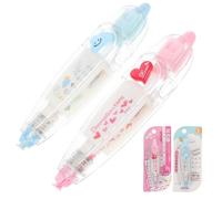 Hohopeti Bande de Correction Décorative 2pcs en Plastique Motifs Créatifs pour Scrapbooking et Journaux Intimes, Accessoire Artisanal Chic et Fonctionnel