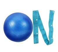 Hohopeti Bande de Résistance Yoga Extensible avec Balle Équilibre Antidérapante Bleu pour Étirement Renforcement et Flexibilité Fitness Pilates