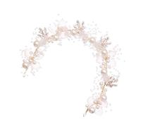 Hohopeti Bandeau Cheveux Mariage Perles et Fleurs Délicates Accessoires Coiffure pour Mariée et Demoiselle Honneur Élégant et Stable pour Soirées et Fêtes