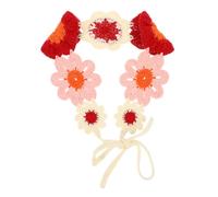 Hohopeti Bandeau Crochet à Motif Floral pour Femmes Serre-tête Ethnique Décoratif Bandeau Cheveux Doux et Élégant Accessoire Multifonction pour Filles et Femmes Style Bohème