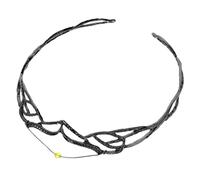 Hohopeti Bandeau de Mariage en Alliage Noir pour Mariée, Couronne de Fée Élégante pour Fêtes et Mariages, Accessoire Cheveux Femme et Bride