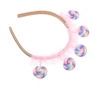 Hohopeti Bandeau Lollipop Garçon Fille avec Décor Sucette Accessoire Mignon pour Fête Anniversaire Arceau Flexible et Confortable Unique pour Garçons et Filles