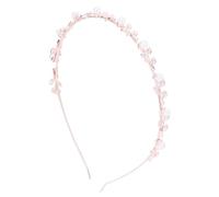 Hohopeti Bandeau pour Cheveux en Alliage Or Perles et Feuilles Baroques, Accessoire de Coiffure Chic et Confortable pour Femme Lors de Banquets ou Vie Quotidienne
