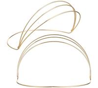 Hohopeti Bandeau Soi-même 2 Pièces Cadre Base pour Couronne Électrique Kc Or 4 Couches Accessoire Coiffure Femme DIY Fêtes Concours