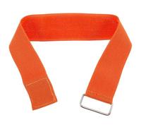 Hohopeti Bandes de Course à Trois Pattes légères en Nylon Orange avec Sangles Ajustables pour Jeux Sportifs et journées Sportives Scolaires