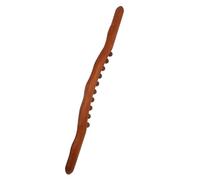 Hohopeti Bâton De Massage Du Dos En Bois Massif 10 Perles, Rouleau Gua Sha Ergonomique, Outil De Massage Musculaire Portatif, Soulagement Des Tensions, Détente Corporelle Pour Sportif Et Bureau
