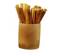 Hohopeti Bâtons de Divination Traditionnels Bambou avec Seau Jeu Chinois de Divination Signes Accessoire Portable pour Loisirs et Enseignement