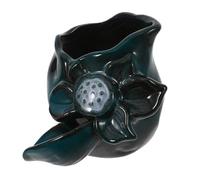 Hohopeti Bec de Fontaine en Céramique Couleur Vert Paon Pièce de Rechange pour Fontaine D’Étang Accessoire Cascade Décoratif pour Jardin Extérieur Système de Circulation D’Eau Cracheur