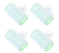Hohopeti Bigoudis Auto-agrippants en Plastique, Lot de 4 Pièces Grand Format, Rouleaux à Cheveux pour Friser sans Chaleur, Outils de Coiffure Maison pour Boucles Naturelles et Frange