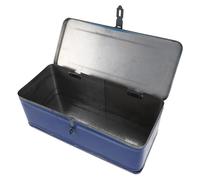 Hohopeti Boîte à Outils en Métal Épais 1 Compartiment Conteneur à Outils Essentiels Robuste et Portable Coffret de Rangement Voiture Organisateur pour Usage Domestique et Mécanique