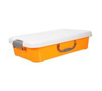 Hohopeti Boîte à Sable Portable avec Poignée et Couvercle Bac à Sable Plastique pour Garçon Fille Espace de Rangement Ample et Stable pour Jeux Créatifs Intérieur et Extérieur