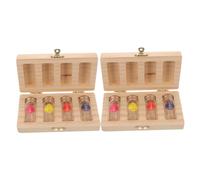 Hohopeti Boîte à Souvenirs Pour Organisateur De Avec Bouteilles Pour Cheveux Fœtaux Dents De Lait Et Cordon Ombilical Coffret De Conservation Pour Mémentos De Nouveaux-