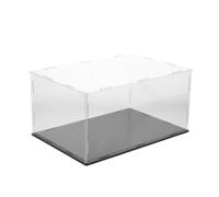 Hohopeti Boîte de Présentation Acrylique Transparente pour Casquette de Baseball, Support Rigide 30 X 20 X 15 Cm, Organisateur Portable pour Boutique, Photomaton et Rangement à Domicile