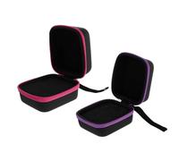 Hohopeti Boîte De Rangement pour Huiles Essentielles 7 Compartiments 5ml en Eva, Portable, Fermeture Éclair Colorée, Trousse Voyage pour Flacons Cosmétiques Fragile