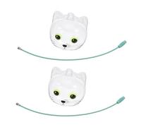 Hohopeti Boîte de Rangement Transparente pour Poils de Chat Lot de 2 Capsules Porte-Clés Pince Intégrée Organisateur Compact pour Souvenirs D’Animaux Accessoire Pratique pour Collection