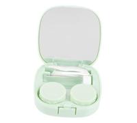 Hohopeti Boîte Lentilles Contact Portable Compacte avec Miroir Étui Pratique Étanche Anti-Fuite Rangement Petit et Léger pour Lentilles de Contact Accessoire pour Voyage et Usage Quotidien