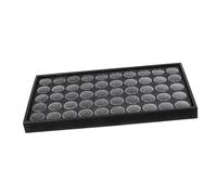 Hohopeti Boîte Organisateur De Porte-boucles D'oreilles Contenant Organisateur De Strass Support De Boucle D'oreille Perles Cas De Paillettes D'ongle Gemme Clous Éponge Black