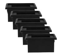 Hohopeti Boîtier de Panneau D'interrupteur à Bascule Noir en Plastique Résistant à Haute Température, Cadre Rectangulaire 6,1 X 3,6 X 3 Cm, Support de Montage pour Voiture et Vtt,