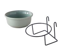 Hohopeti Bol Suspendu pour Animaux Céramique Antidérapant et Robuste pour Chat et Chien avec Support Bol Alimentaire Sécurisé et Facile à Nettoyer Kit Alimentation pour Chiots et