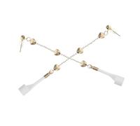 Hohopeti Boucles D'oreilles Clip Cœur Décoratif en Métal Polyvalent, Boucles D'oreilles Anti-perte pour Femmes, Accessoires Écouteurs sans Fil pour Sport et Usage Quotidien, Couleur
