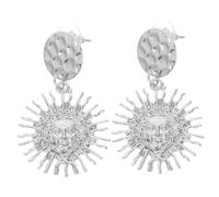 Hohopeti Boucles Oreilles Bohèmes Pendantes Soleil et Lune Alliage Léger Design Vintage Rond Mode pour Femmes Bijoux Boho pour Fêtes et Usage Quotidien