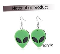 Hohopeti Boucles Oreilles Extraterrestres Acrylique Design Exagéré Mode Pour Femmes Occasions Spéciales