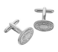 Hohopeti Boutons de Manchette Homme Cuivre Style Français avec Cristaux Design Rond Ergonomique pour Chemises de Mariage et Affaires Accessoires Élégants Durables et Brillants