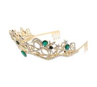 Hohopeti Bridal Crown Headband Lightweight Rhinestone Wedding Hair Accessory For Bride Birthday Party Bridesmaids Prom