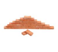 Hohopeti Briques Miniatures Argile 60 Pièces Échelle 1/35 pour Modèles de Briques de Jeu DIY Jardin Construction Maquette Maison de Poupée pour Passionnés de Maquettes