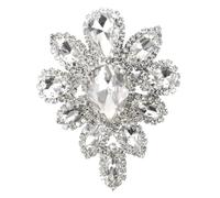 Hohopeti Broche Corsage Cristal Vintage pour Mariée Broche Épingle Décorative pour Bouquet de Mariage Accessoire DIY pour Vêtements et Chaussures Élégante et Polyvalente pour Femmes