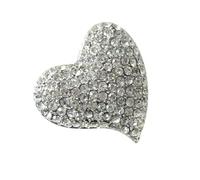 Hohopeti Broche Décorative Forme Cœur, Ornement Délicat en Métal, Épingle Féminine Adaptée à Toutes Occasions Festives