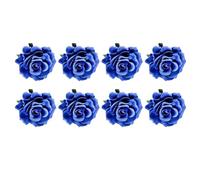 Hohopeti Broche en Tissu Forme Grosse Rose 10 CM Lot de 8 Pièces Bleu Ciel Épingle pour Robe de Mariée Décoration Élégante pour Mariage Fête et Cérémonie