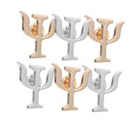 Hohopeti Broches Insignes De Revers En Alliage Doré Et Argenté, Lot De 6 Pièces Symbole Psi Psychologique, Accessoires Décoratifs Polyvalents Pour Médecins, Infirmiers Et Amateurs De Psychologie