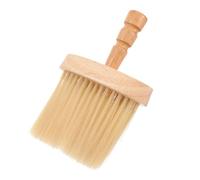 Hohopeti Brosse à Raser De Salon De Coiffure Manche En Bois Plumeau De Cou Homme Coiffure Nettoyage Cheveux Cassés