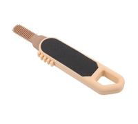 Hohopeti Brosse Exfoliante pour Pieds en Silicone Jaune, Nettoyeur Orteils Double Face, Éponge Lave-pieds Anti-peaux Mortes, Masseur Compact Pédicure et Soin Quotidien