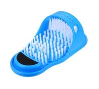 Hohopeti Brosse Pied avec Ventouses Pantoufles Exfoliantes Nettoyant Pied Massage Facile pour Chacun Sans Pliage Adapté Seniors et Mobilité Réduite