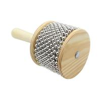 Hohopeti Cabasa Bois Instrument de Percussion Garçon Fille Léger à Rotation Facile pour Éveil Musical et Thérapie Sonore