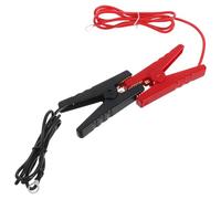 Hohopeti Câble de Démarrage pour Clôture Électrique Clips Crocodiles en Cuivre Lot de 2 Câbles Rouge et Noir Solide pour Systèmes de Clôture Agricole et Solaire en Extérieur