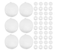 Hohopeti Cache-vis en Plastique Blanc M4 à Charnière 300 Pièces, Bouchons de Vis Monoblocs avec Trou Intérieur 4 Mm, Protection Anti-poussière et Humidité, pour Meubles, Fenêtres et Rampes