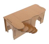 Hohopeti Cachette pour Hamsters à Plusieurs Compartiments avec Échelle Maisonnette en Plastique Solide 27 X 14 X 10,5 Cm Accessoire Favorisant la Mastication Saine et Refuge Sécurisé